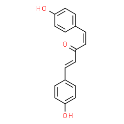 ChemSpider 2D Image | (1Z,4E)-1,5-Bis(4-hydroxyphenyl)-1,4-pentadien-3-one | C17H14O3