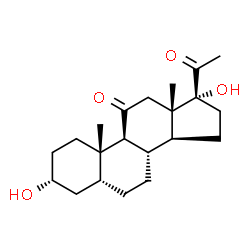 ChemSpider 2D Image | pregnane-3?,17?-diol-11,20-dione | C21H32O4