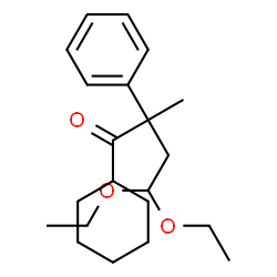ChemSpider 2D Image | 1-Cyclohexyl-4,4-diethoxy-2-methyl-2-phenyl-1-butanone | C21H32O3