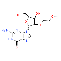 ChemSpider 2D Image | 2'-O-(2-Methoxyethyl)guanosine | C13H19N5O6
