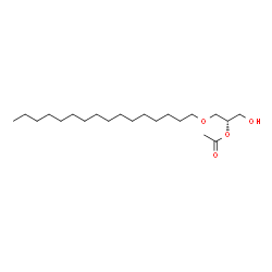 ChemSpider 2D Image | Hexadecyl Acetyl Glycerol | C21H42O4