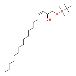 ChemSpider 2D Image | (2S,3Z)-1-{[Dimethyl(2-methyl-2-propanyl)silyl]oxy}-3-octadecen-2-ol | C24H50O2Si