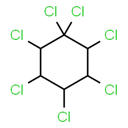 ChemSpider 2D Image | 1,1,2,3,4,5,6-heptachlorcyclohexan | C6H5Cl7