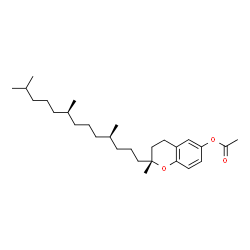 ChemSpider 2D Image | (2R)-tocol acetate | C28H46O3