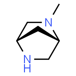 ChemSpider 2D Image | (1S,4S)-2-Methyl-2,5-diazabicyclo[2.2.1]heptane | C6H12N2