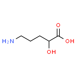 ChemSpider 2D Image | 5-Amino-2-hydroxypentanoic acid | C5H11NO3