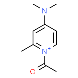 ChemSpider 2D Image | 1-Acetyl-4-(dimethylamino)-2-methylpyridinium | C10H15N2O