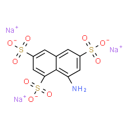 ChemSpider 2D Image | Trisodium 8-amino-1,3,6-naphthalenetrisulfonate | C10H6NNa3O9S3