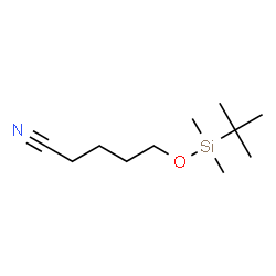 ChemSpider 2D Image | 5-{[Dimethyl(2-methyl-2-propanyl)silyl]oxy}pentanenitrile | C11H23NOSi