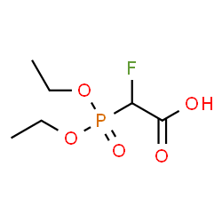 ChemSpider 2D Image | 2-Diethylphosphono-2-fluoroacetic acid | C6H12FO5P