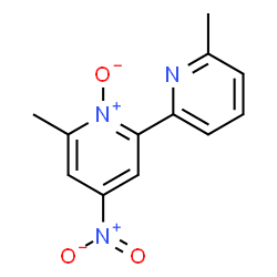 ChemSpider 2D Image | 2-Methyl-6-(6-methyl-2-pyridinyl)-4-nitropyridine 1-oxide | C12H11N3O3