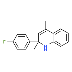 ChemSpider 2D Image | 2-(4-Fluorophenyl)-2,4-dimethyl-1,2-dihydroquinoline | C17H16FN