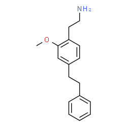 ChemSpider 2D Image | 2-[2-Methoxy-4-(2-phenylethyl)phenyl]ethanamine | C17H21NO