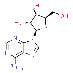 ChemSpider 2D Image | (N~6~-~15~N)Adenosine | C10H13N415NO4
