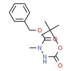 ChemSpider 2D Image | 1-Benzyl 2-(2-methyl-2-propanyl) 1-methyl-1,2-hydrazinedicarboxylate | C14H20N2O4