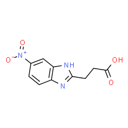 ChemSpider 2D Image | 1H-Benzimidazole-2-propanoic acid, 5-nitro- | C10H9N3O4
