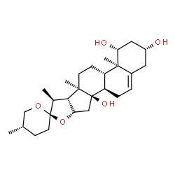 ChemSpider 2D Image | namogenin B | C27H42O5