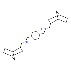 ChemSpider 2D Image | N,N'-[1,4-Cyclohexanediylbis(methylene)]bis[1-(bicyclo[2.2.1]hept-2-yl)methanamine] | C24H42N2