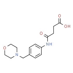 ChemSpider 2D Image | 3-{[4-(MORPHOLIN-4-YLMETHYL)PHENYL]CARBAMOYL}PROPANOIC ACID | C15H20N2O4