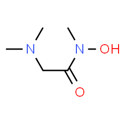 ChemSpider 2D Image | N-Hydroxy-N,N~2~,N~2~-trimethylglycinamide | C5H12N2O2
