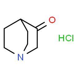 ChemSpider 2D Image | 3-Quinuclidone hydrochloride | C7H12ClNO