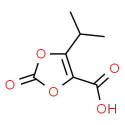 ChemSpider 2D Image | 5-Isopropyl-2-oxo-1,3-dioxole-4-carboxylic acid | C7H8O5