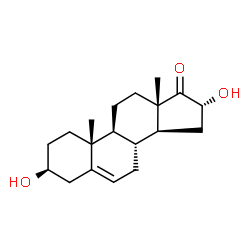 ChemSpider 2D Image | 16a-Hydroxydehydroisoandrosterone | C19H28O3