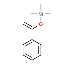 ChemSpider 2D Image | Trimethyl{[1-(4-methylphenyl)vinyl]oxy}silane | C12H18OSi