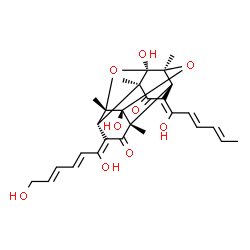 ChemSpider 2D Image | 24-hydroxy-trichodimerol | C28H32O9
