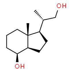 ChemSpider 2D Image | (1R,3aR,4S,7aR)-1-[(2S)-1-Hydroxy-2-propanyl]-7a-methyloctahydro-1H-inden-4-ol | C13H24O2