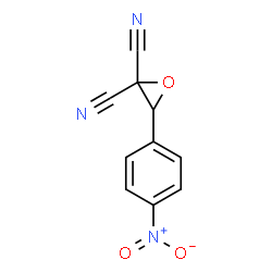 ChemSpider 2D Image | 3-(4-Nitrophenyl)-2,2-oxiranedicarbonitrile | C10H5N3O3
