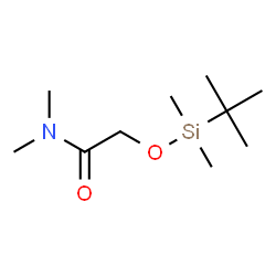 ChemSpider 2D Image | 2-{[Dimethyl(2-methyl-2-propanyl)silyl]oxy}-N,N-dimethylacetamide | C10H23NO2Si
