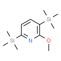 ChemSpider 2D Image | 2-Methoxy-3,6-bis(trimethylsilyl)pyridine | C12H23NOSi2