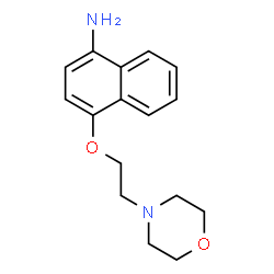 ChemSpider 2D Image | 4-(2-Morpholinoethoxy)naphthalen-1-amine | C16H20N2O2