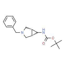ChemSpider 2D Image | tert-Butyl [(1R,5S)-3-benzyl-3-azabicyclo[3.1.0]hex-6-yl]carbamate | C17H24N2O2