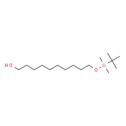 ChemSpider 2D Image | 10-{[Dimethyl(2-methyl-2-propanyl)silyl]oxy}-1-decanol | C16H36O2Si