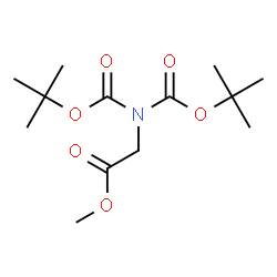 ChemSpider 2D Image | Methyl N,N-bis{[(2-methyl-2-propanyl)oxy]carbonyl}glycinate | C13H23NO6