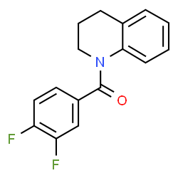ChemSpider 2D Image | (3,4-Difluorophenyl)(3,4-dihydro-1(2H)-quinolinyl)methanone | C16H13F2NO