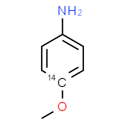 ChemSpider 2D Image | 4-Methoxy(4-~14~C)aniline | C614CH9NO
