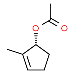 ChemSpider 2D Image | (1R)-2-Methyl-2-cyclopenten-1-yl acetate | C8H12O2