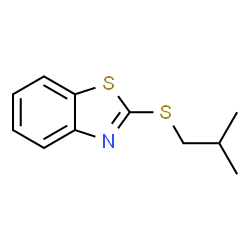 ChemSpider 2D Image | 2-(Isobutylsulfanyl)-1,3-benzothiazole | C11H13NS2