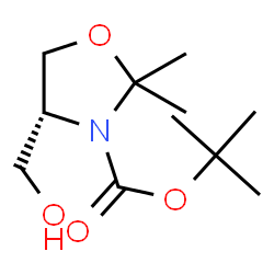 ChemSpider 2D Image | (R)-tert-Butyl 4-(hydroxymethyl)-2,2-dimethyloxazolidine-3-carboxylate | C11H21NO4