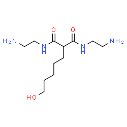ChemSpider 2D Image | N,N'-Bis(2-aminoethyl)-2-(5-hydroxypentyl)malonamide | C12H26N4O3