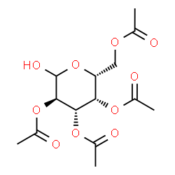ChemSpider 2D Image | 2,3,4,6-Tetra-O-acetyl-D-galactopyranose | C14H20O10