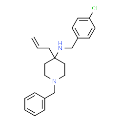 ChemSpider 2D Image | 4-Allyl-1-benzyl-N-(4-chlorobenzyl)-4-piperidinamine | C22H27ClN2