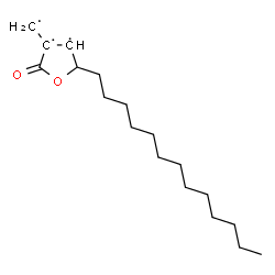 ChemSpider 2D Image | 3-methyl-5-tridecyl-5H-furan-2-one | C18H31O2