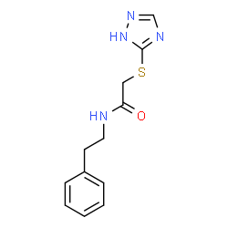 ChemSpider 2D Image | acetamide, N-(2-phenylethyl)-2-(4H-1,2,4-triazol-3-ylthio)- | C12H14N4OS