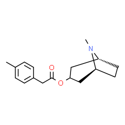 ChemSpider 2D Image | (1R,5S)-8-Methyl-8-azabicyclo[3.2.1]oct-3-yl (4-methylphenyl)acetate | C17H23NO2