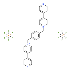 ChemSpider 2D Image | 1,1'-[1,4-Phenylenebis(methylene)]bis[4-(4-pyridinyl)pyridinium] dihexafluorophosphate | C28H24F12N4P2