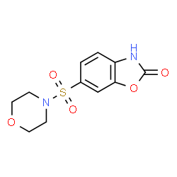 ChemSpider 2D Image | 6-(4-Morpholinylsulfonyl)-1,3-benzoxazol-2(3H)-one | C11H12N2O5S